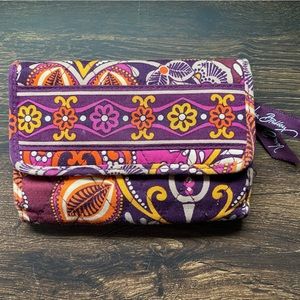 Vera Bradley Purple and Orange Floral Wallet